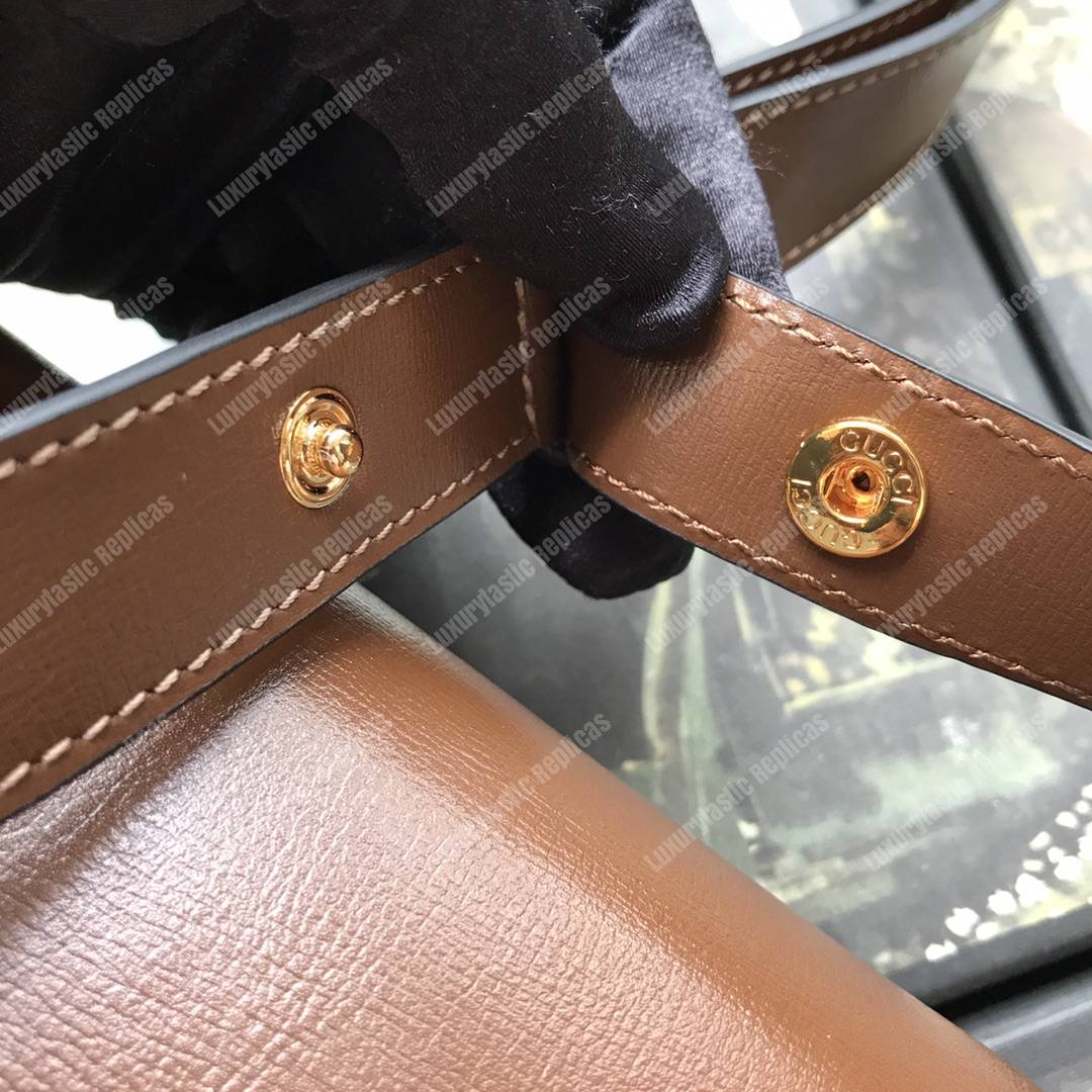 G*u*i 1955 horsebit shoulder bag brown
