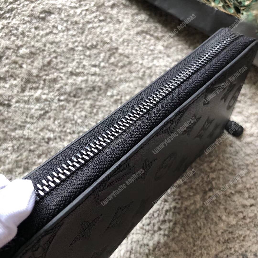 LV Zippy Wallet Monogram Shadow