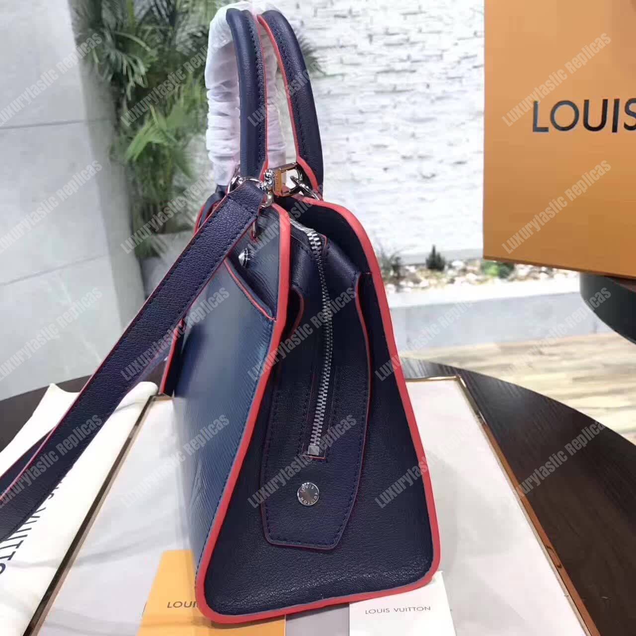 LV Epi Vaneau MM Bag Epi Leather Indigo
