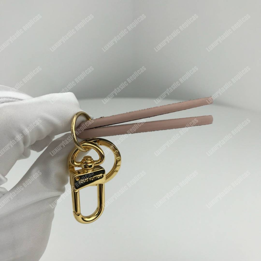 LV Mirror Bag Charm & Key Holder Monogram/Rose Ballerine