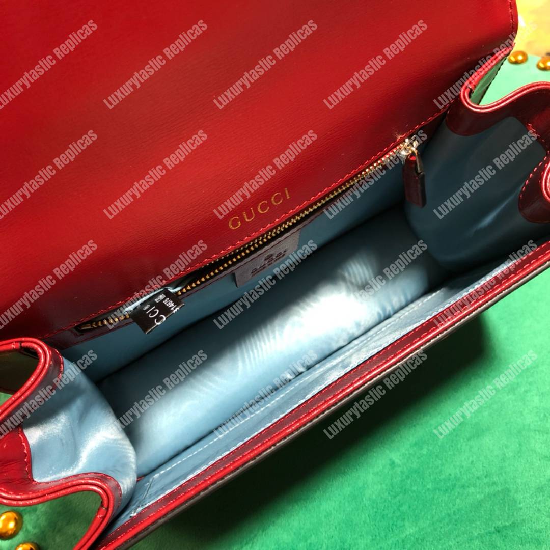 G*u*i small leather shoulder bag red