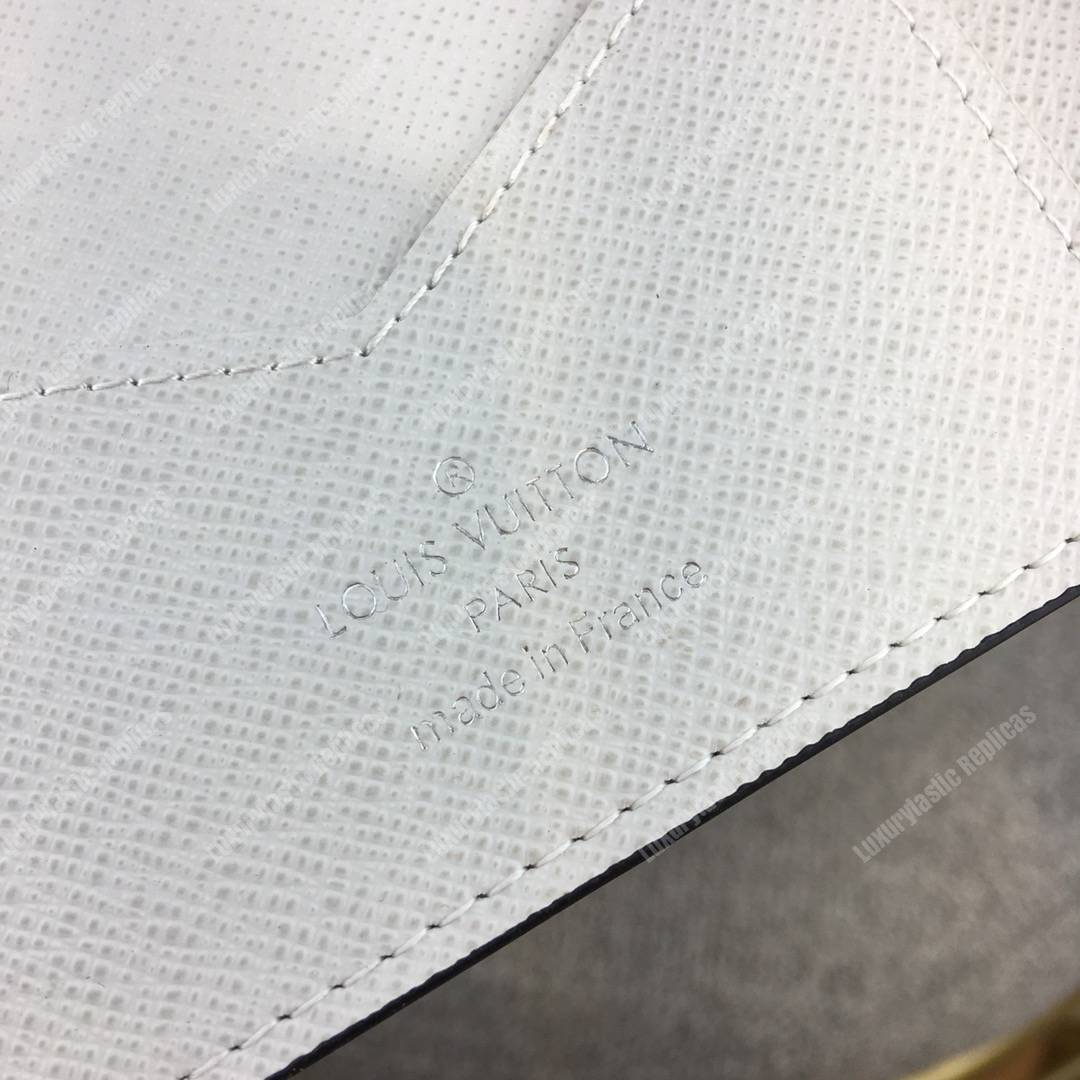 LV Passport Cover Taiga Monogram White