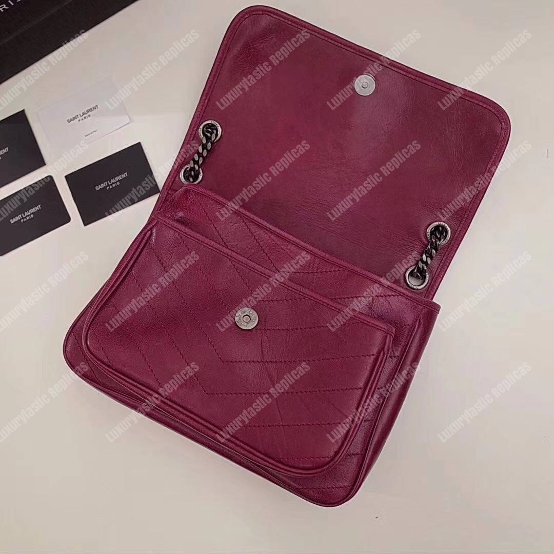 Saint Laurent Niki Medium Red Vintage