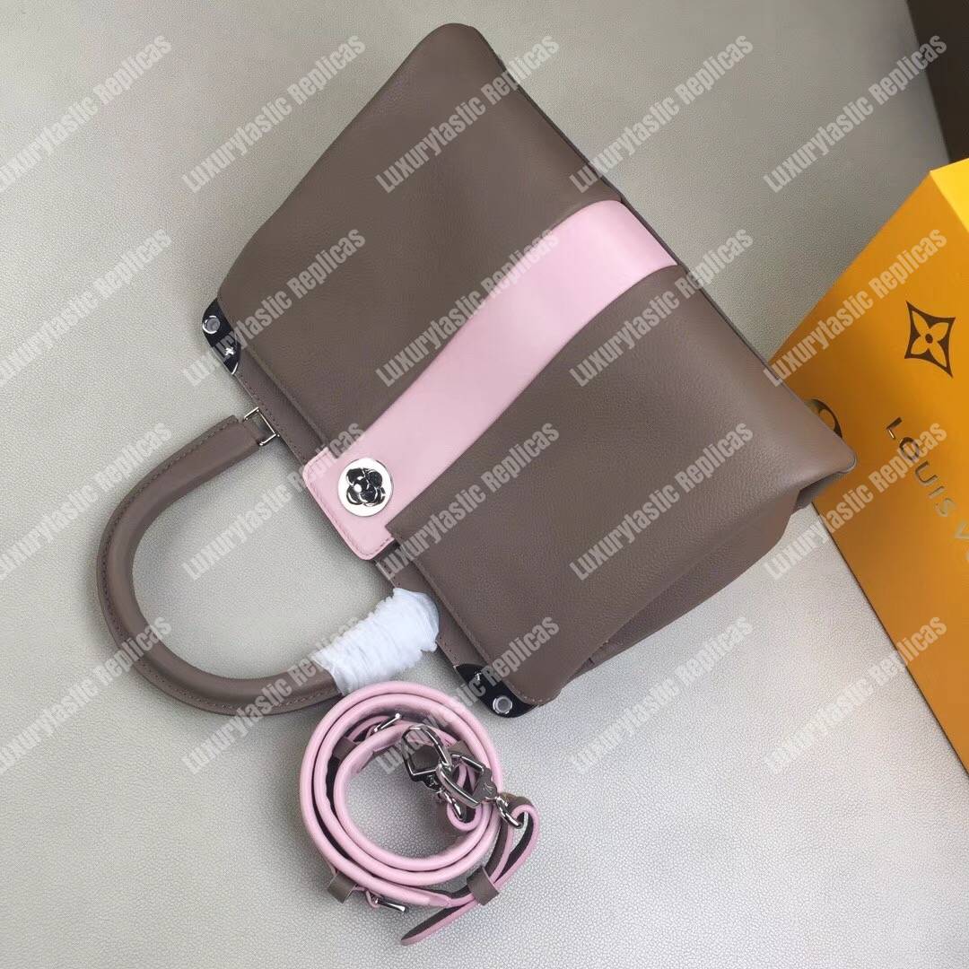 LV Astrid Veau Nuage Leather Taupe