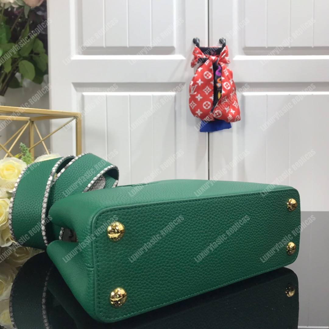 LV Capucines BB Taurillon Python Lauxor