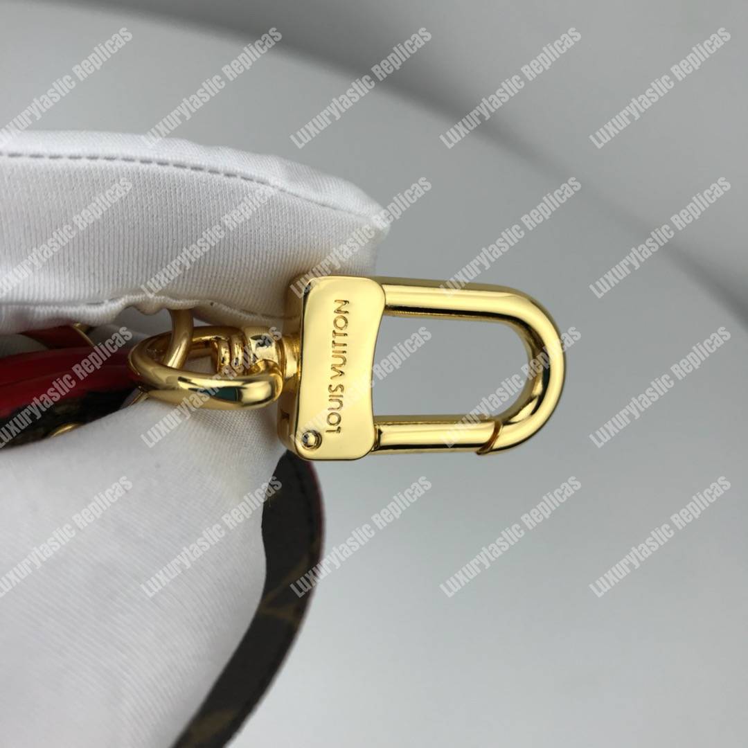 LV Mirror Bag Charm & Key Holder Monogram/Red