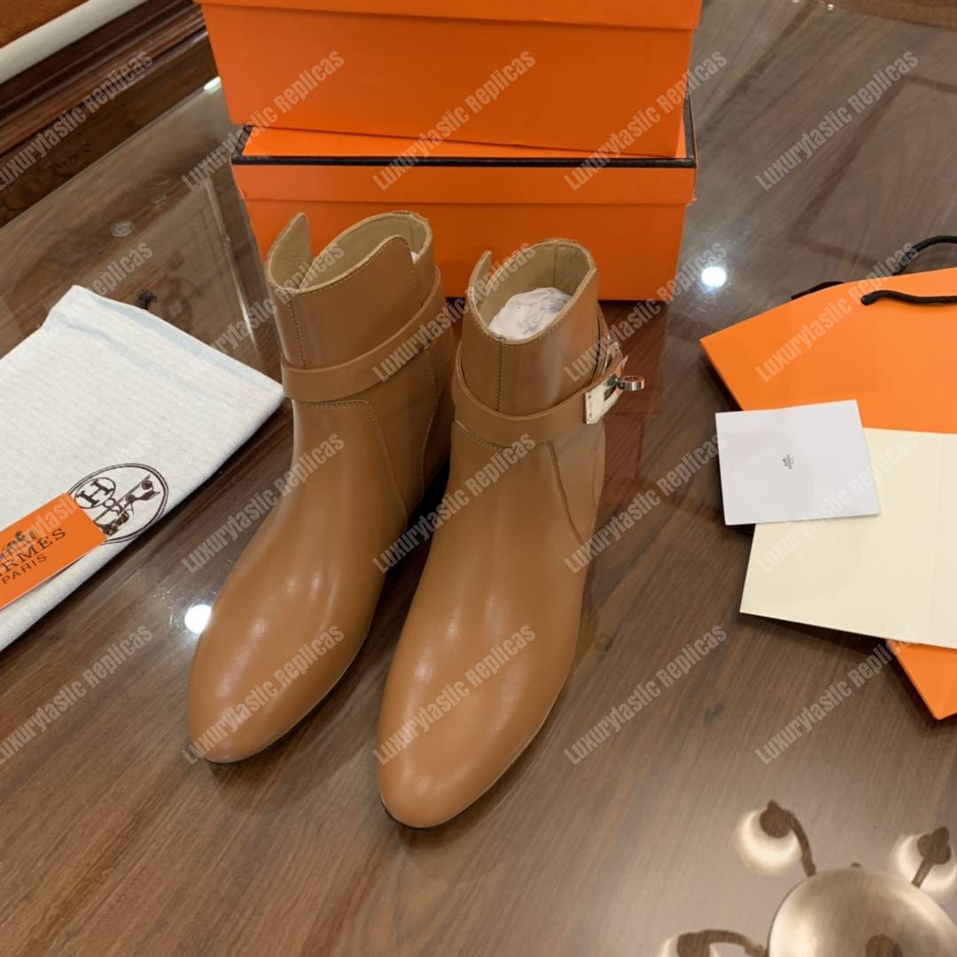 H**mes neo ankle boot brown