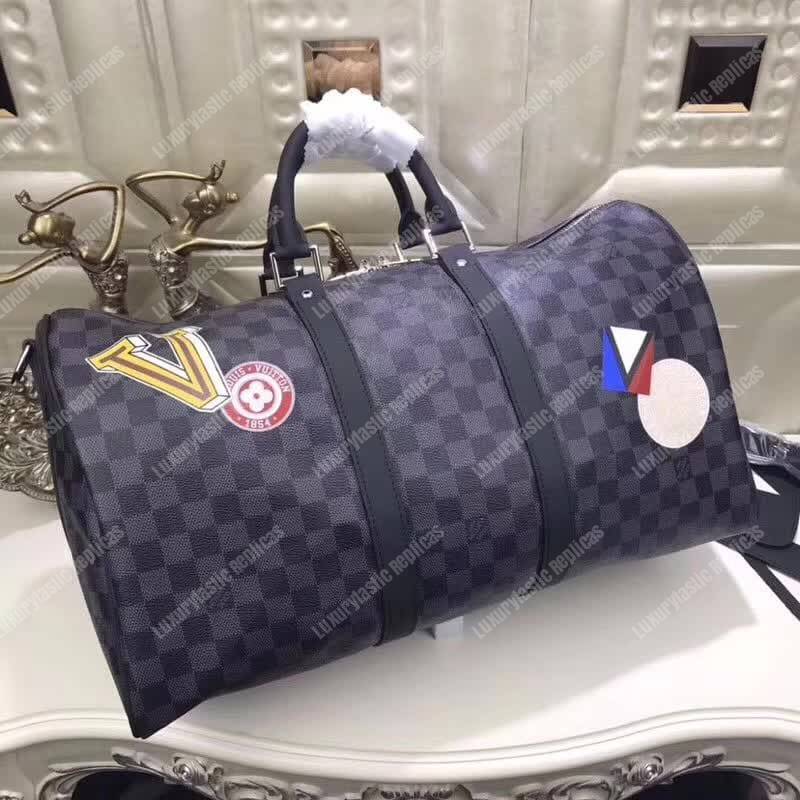 LV Keepall Bandouliere 45 Bag Damier Graphite Canvas LV League
