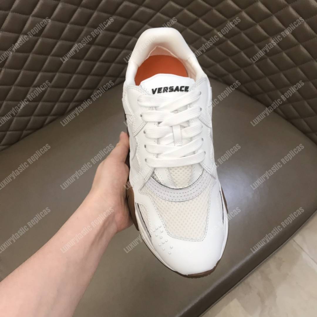 Versace Squalo Sneakers White/Brown