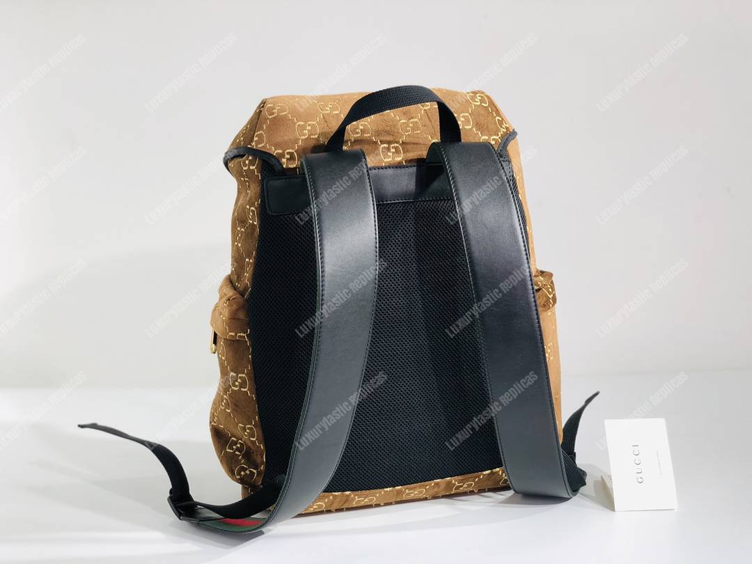 G*u*i medium gg velvet backpack brown