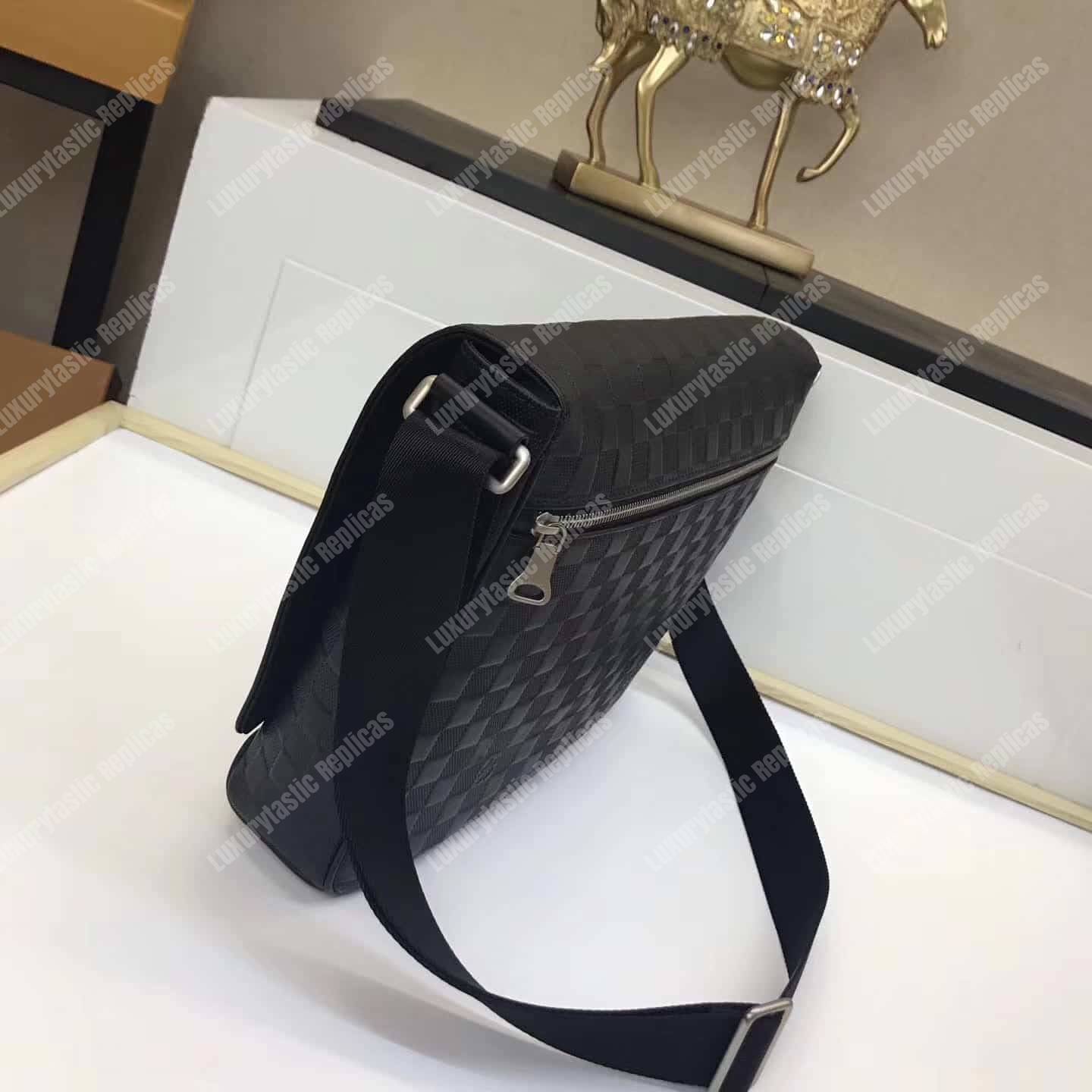 LV District MM Damier Infini Leather Onyx