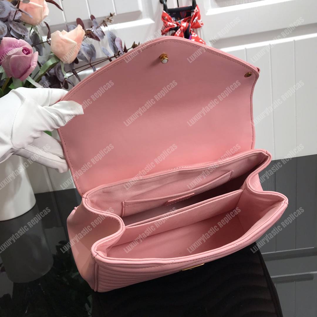 LV New Wave Top Wave Tophandle Handbag Pink