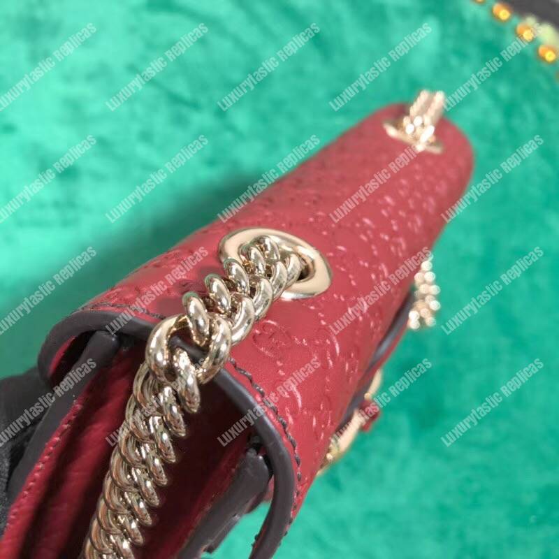 G*u*i emily mini micro G*u*issima bag red