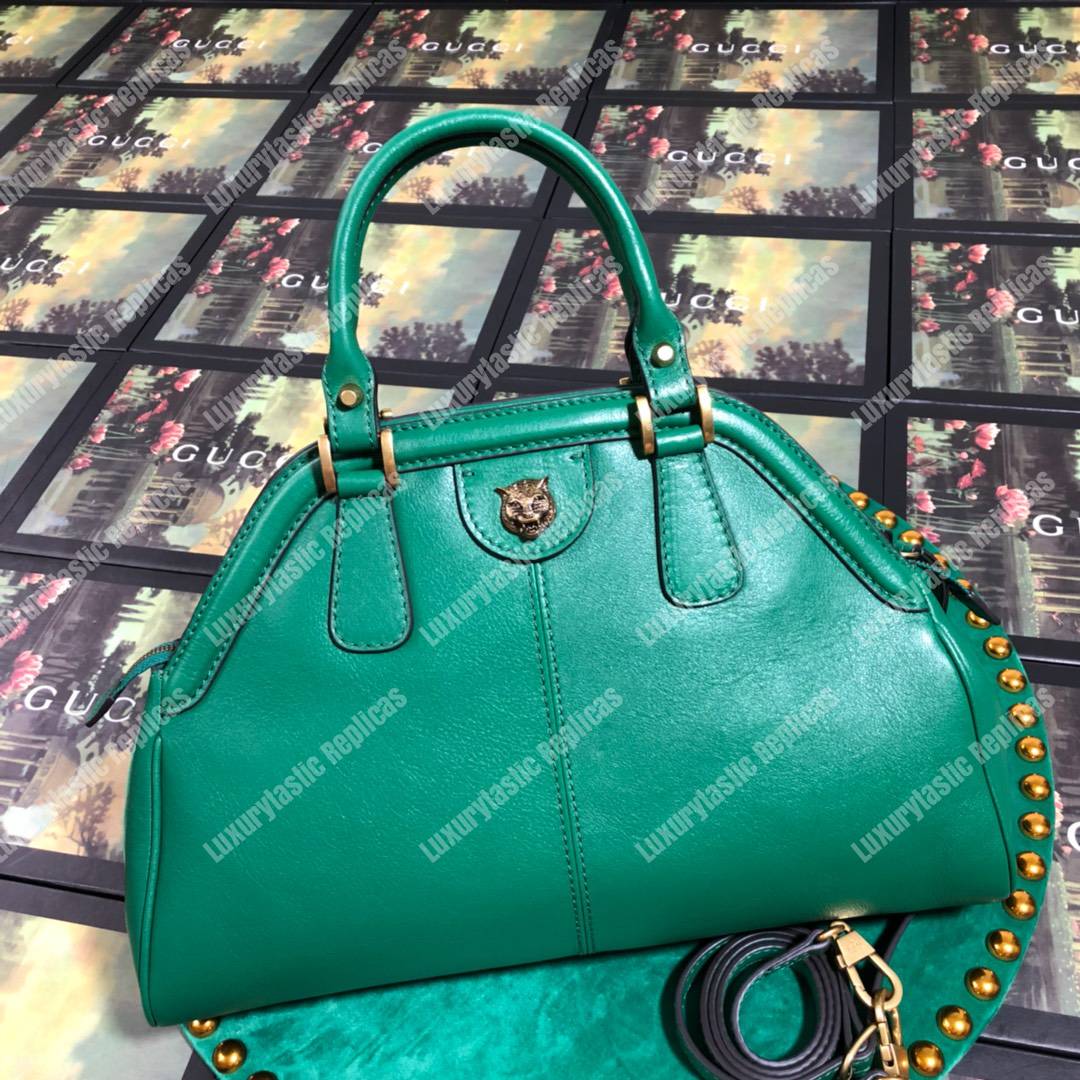 G*u*i re(belle) medium shoulder bag leather green