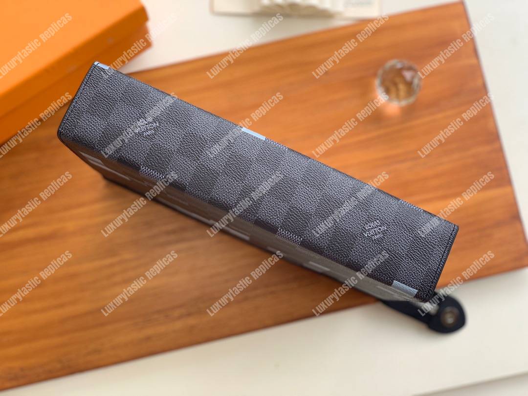 LV Pochette Voyage MM Pixel Monogram Gray