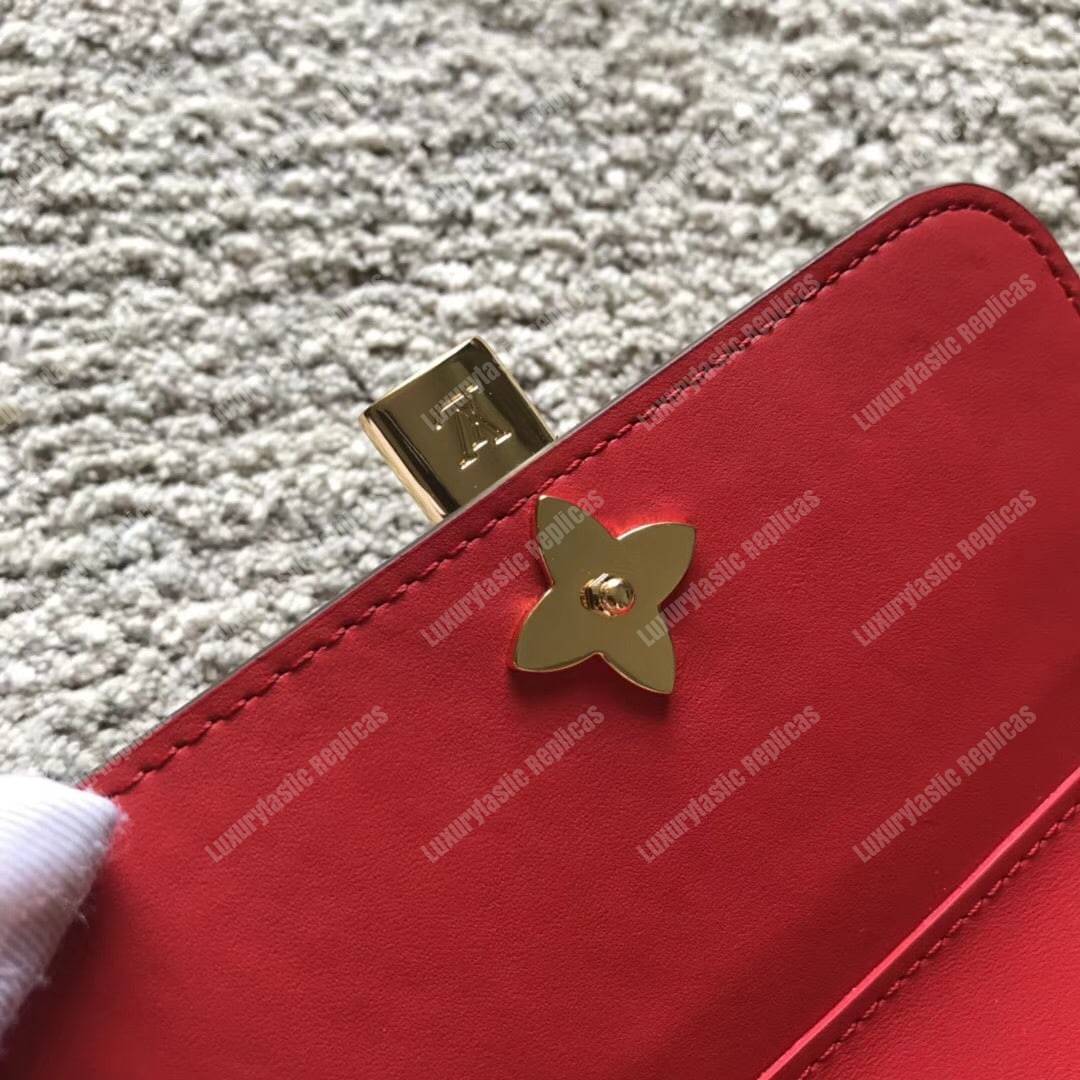 LV Flower Compact Wallet Monogram Coquelicot