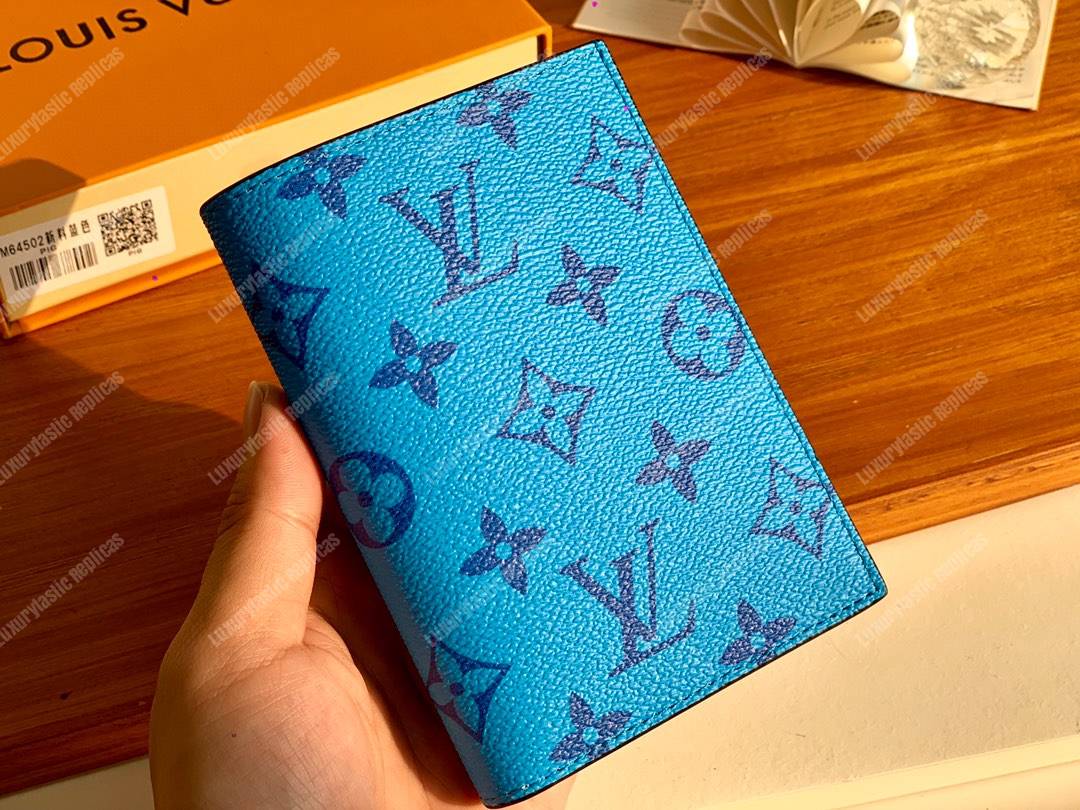 LV Passport Cover Blue