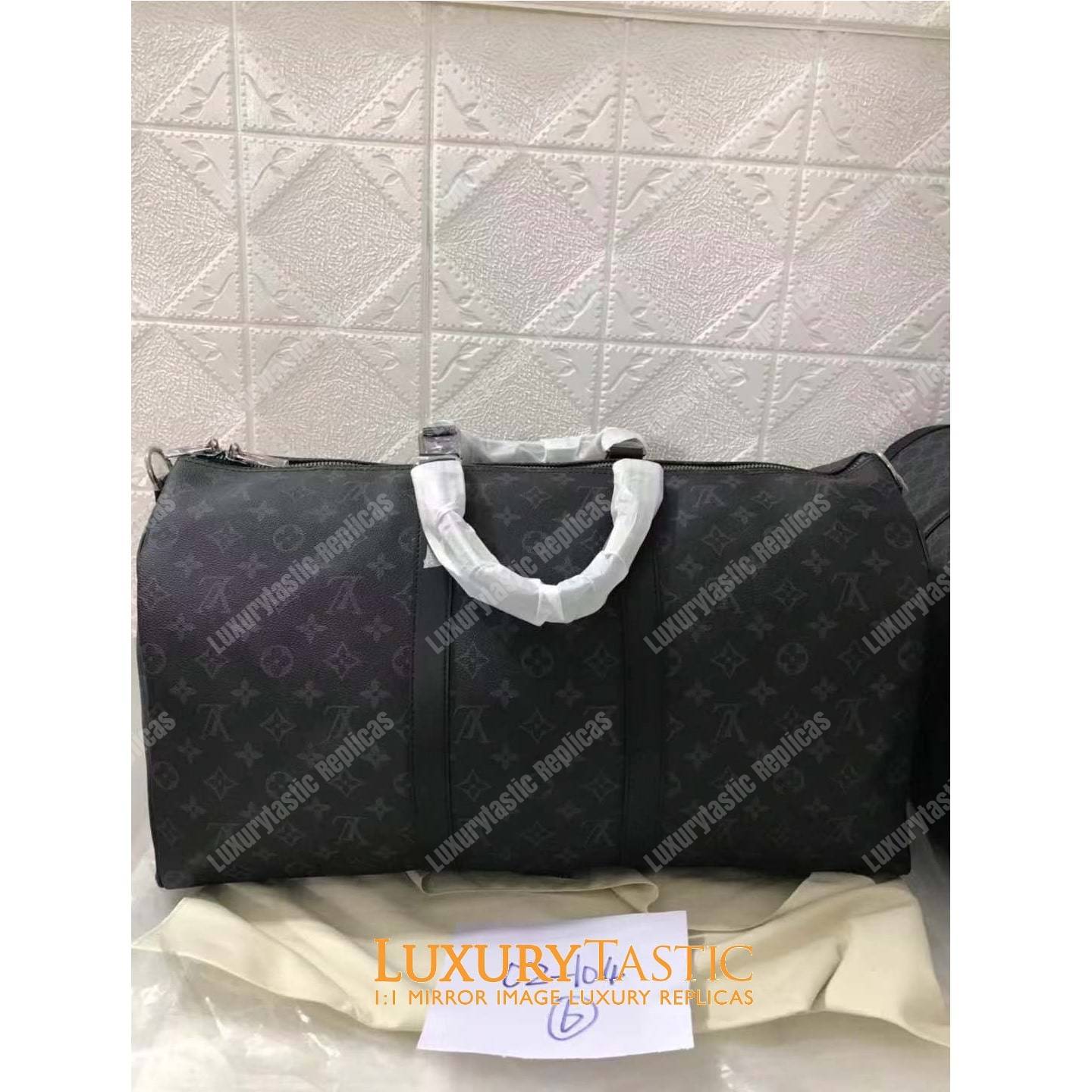 LV Keepall Bandouliere 55 Monogram Eclipse