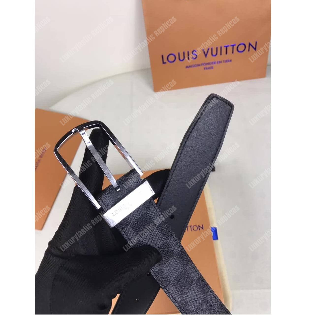LV Pont Neuf 35MM Belt Damier Graphite