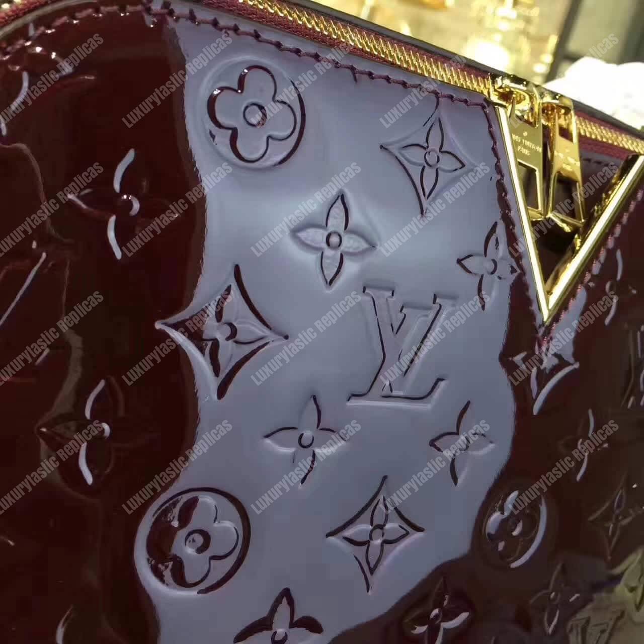 LV Melrose Monogram Vernis Amarante
