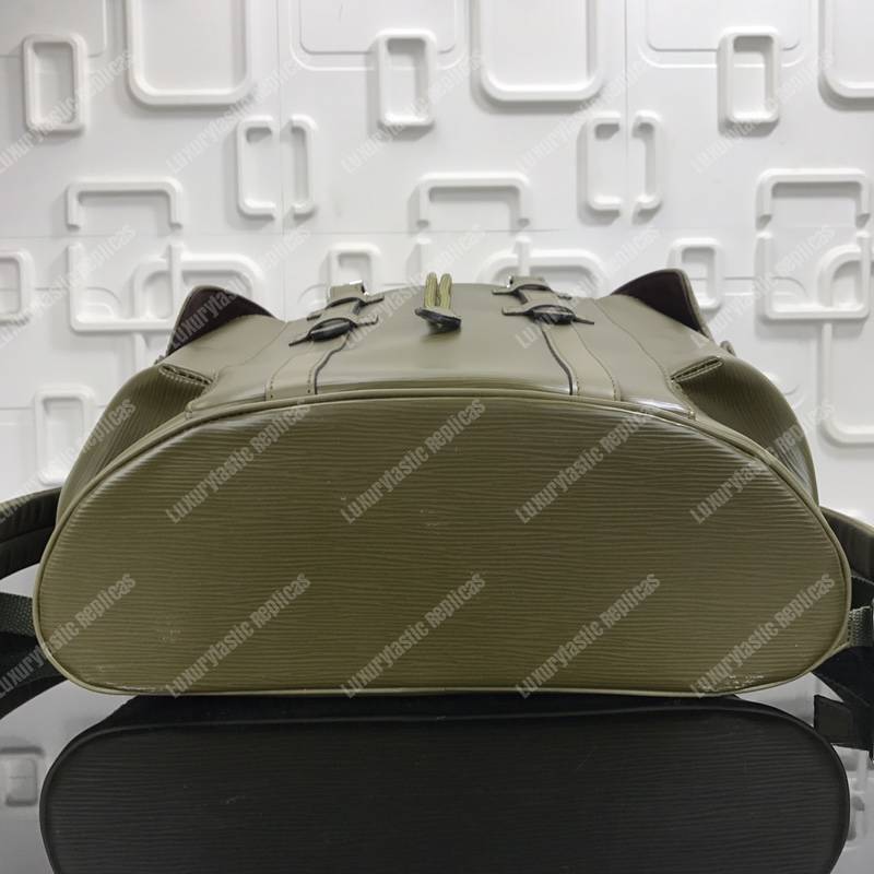 LV Christopher Backpack Epi Leather Khaki