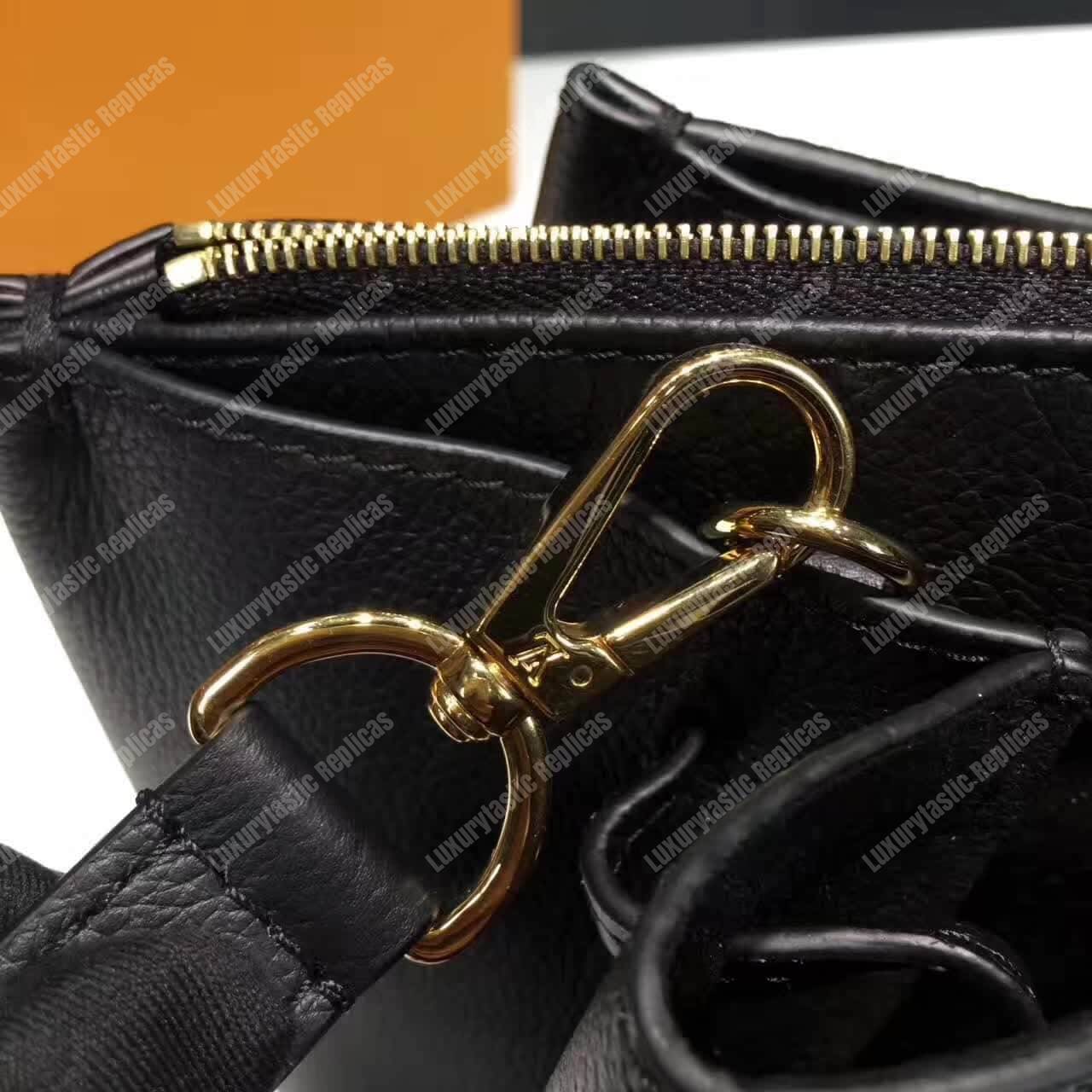 LV Lockmeto Handbag Luxury Leather Noir