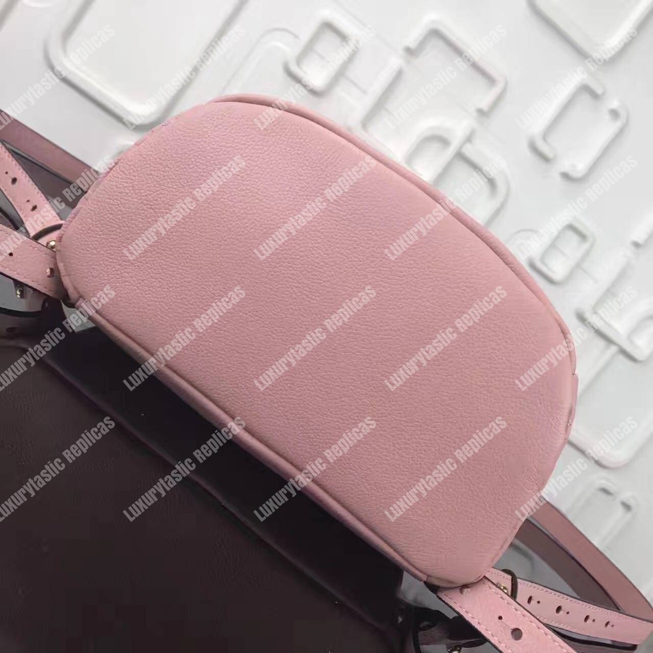 LV Sorbonne Backpack Monogram Empreinte Leather Rose Poudre