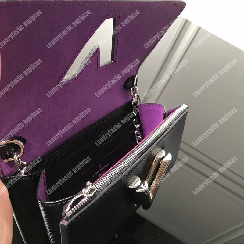 LV Twist Chain Wallet Epi Leather Travel and Trunk-Making Heritage Black