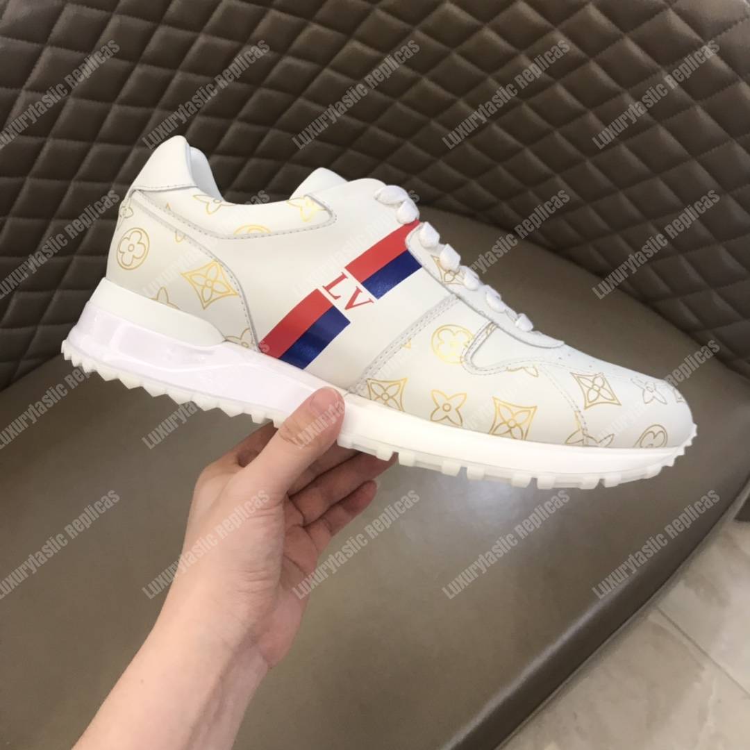 LV Sneaker Run Away Monogram Gold