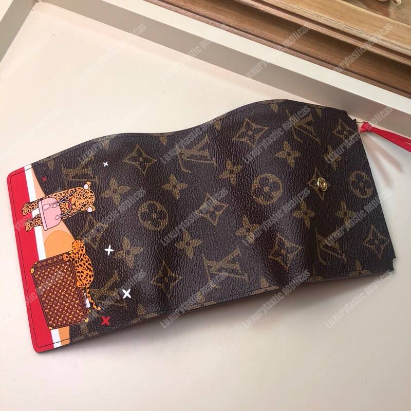 LV Victorine Wallet Lion and Cheetah