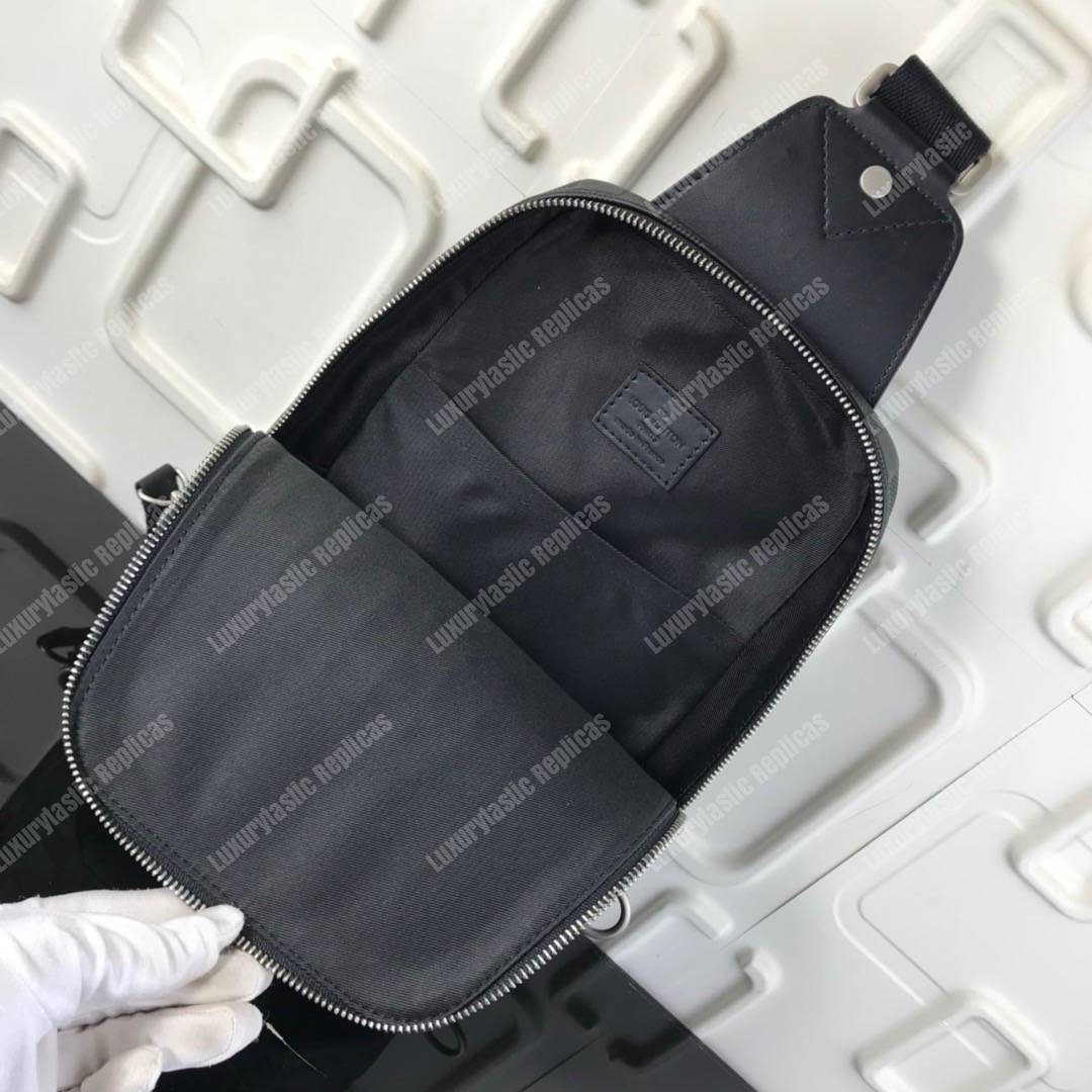 LV Avenue Sling Bag Damier Infini Leather Black