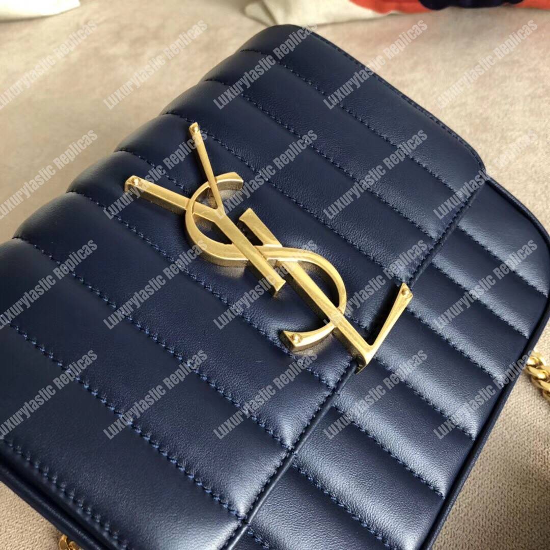 Saint Laurent Vicky Medium Navy