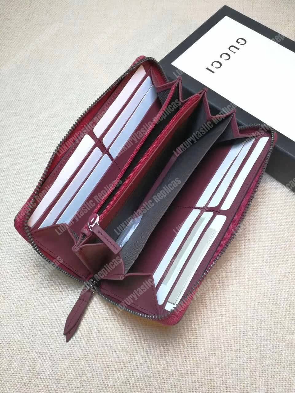 G*u*i gg blooms sup*e zip around wallet antique rose