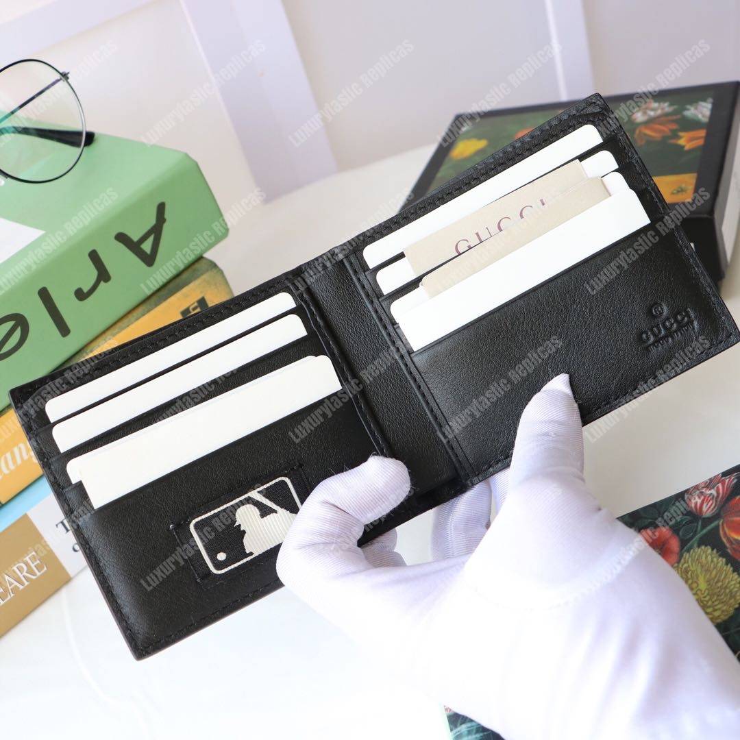 G*u*i gg signature leather wallet with la dodgers patch™