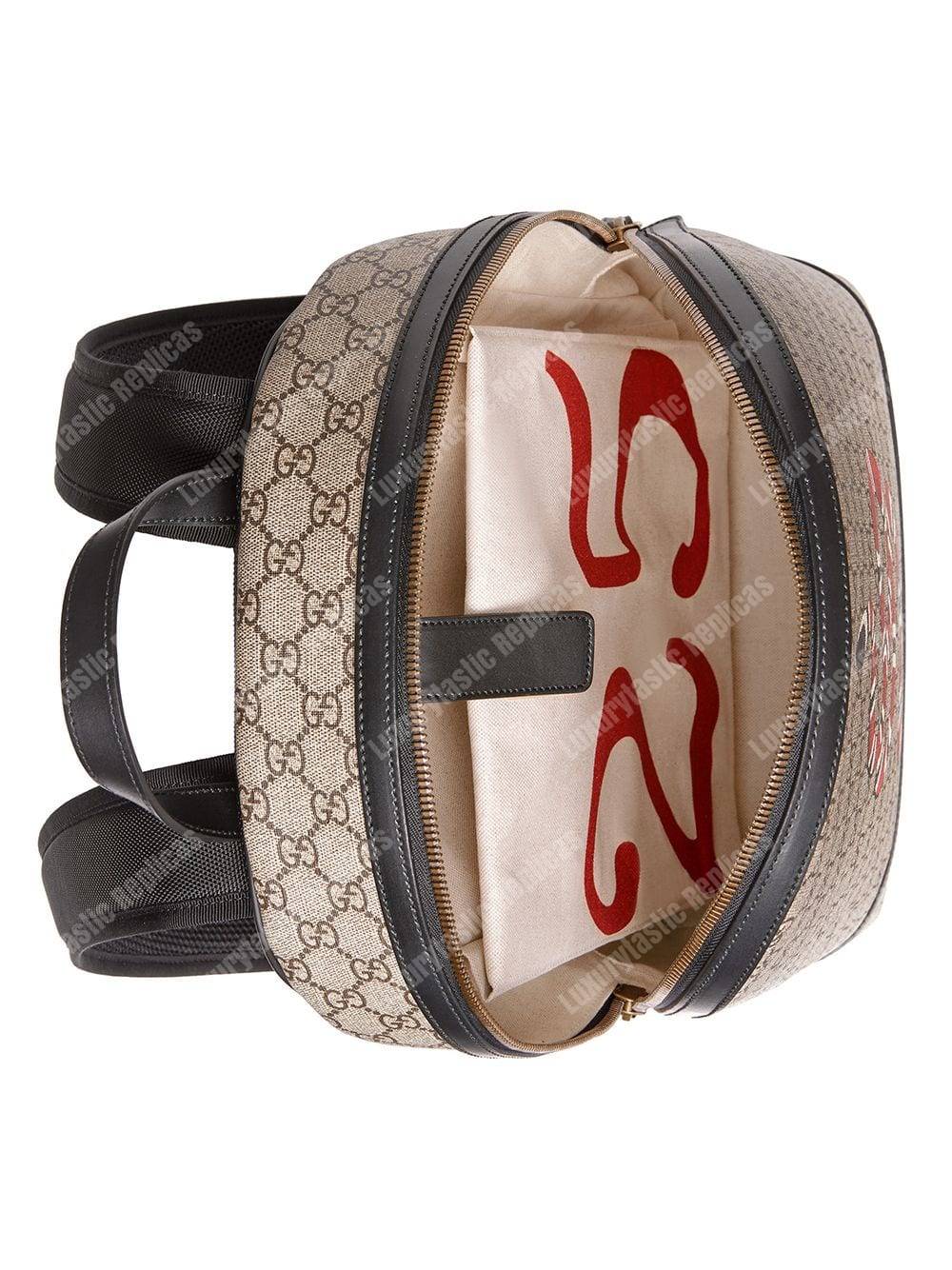 G*u*i kingsnake print gg sup*e backpack