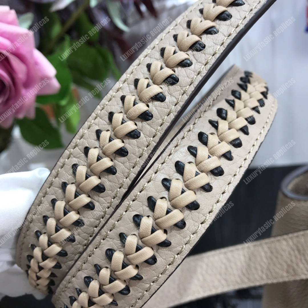 LV Capucine BB Handbag Taurillon Leather Galet Gray/Noir