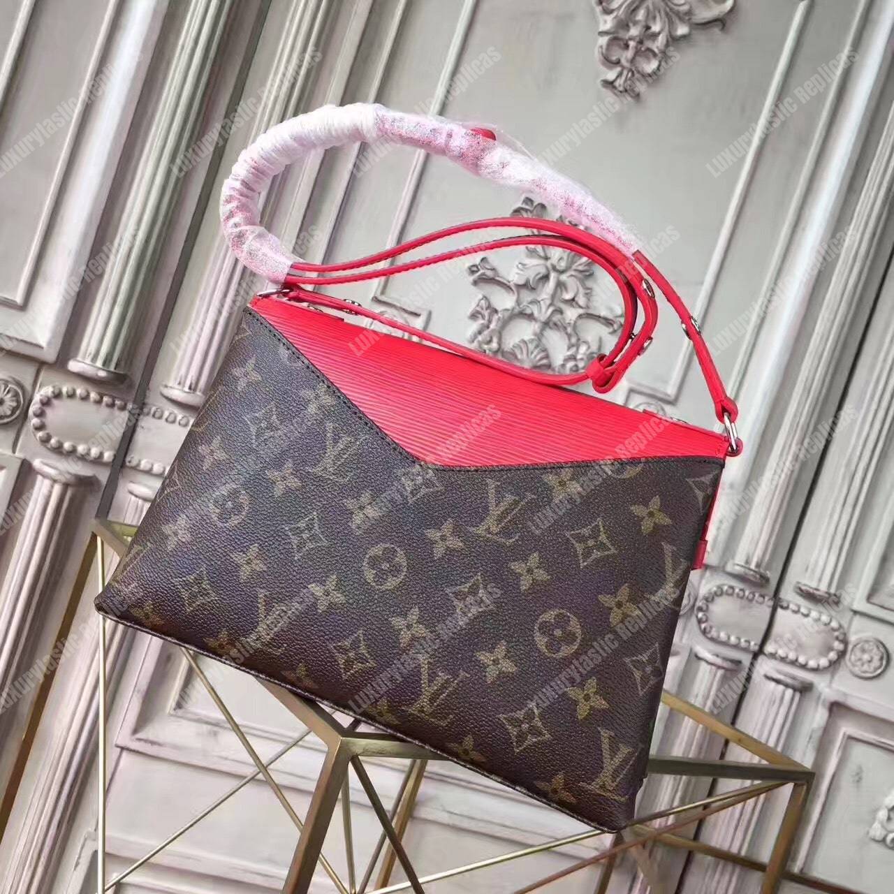 LV Saint Michel Monogram Coquelicot