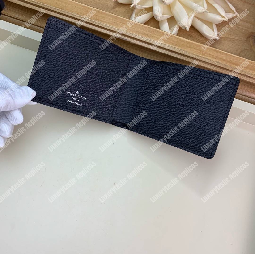 LV Multiple Wallet Epi Leather Yellow LV Initials