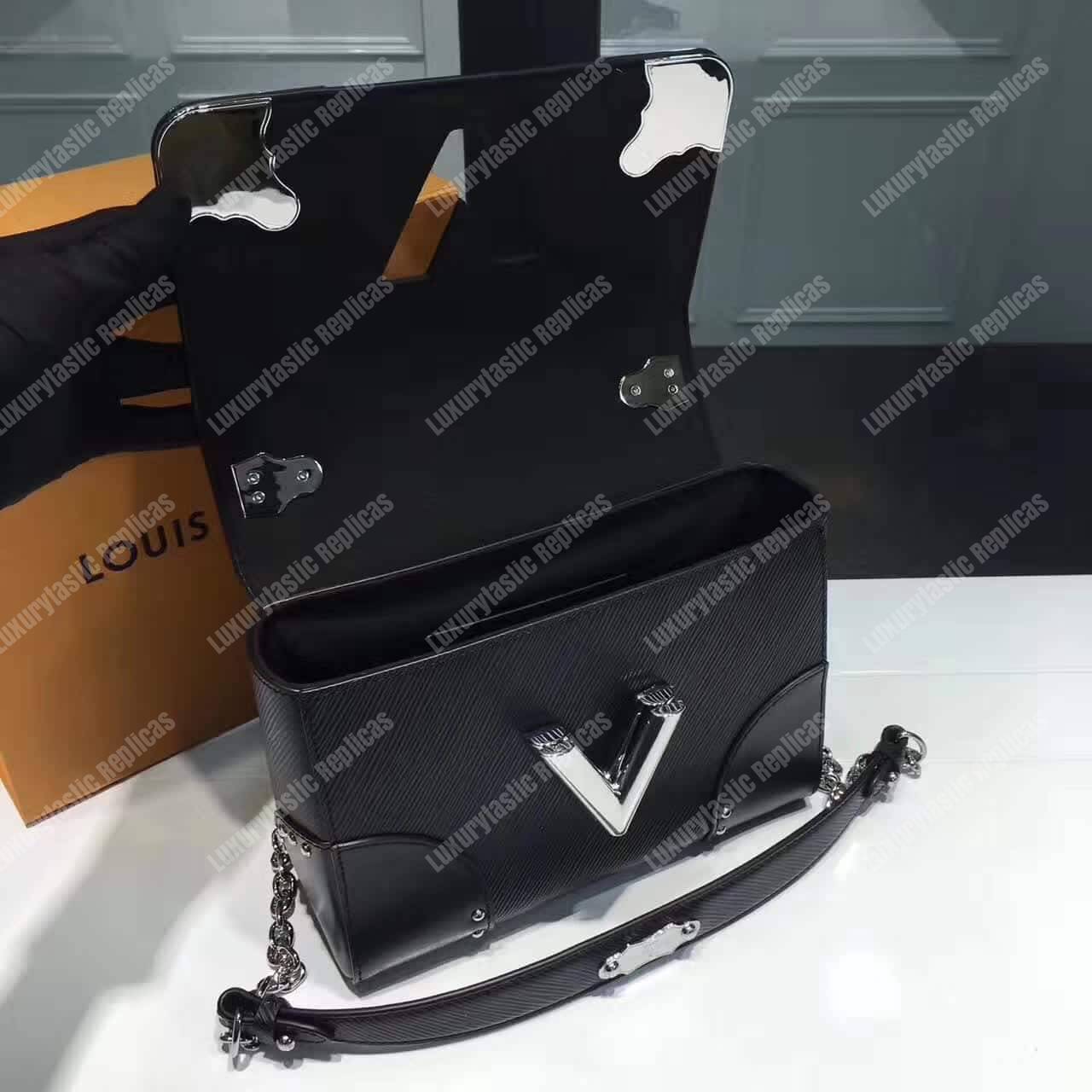 Twist MM Bag Epi Leather Noir