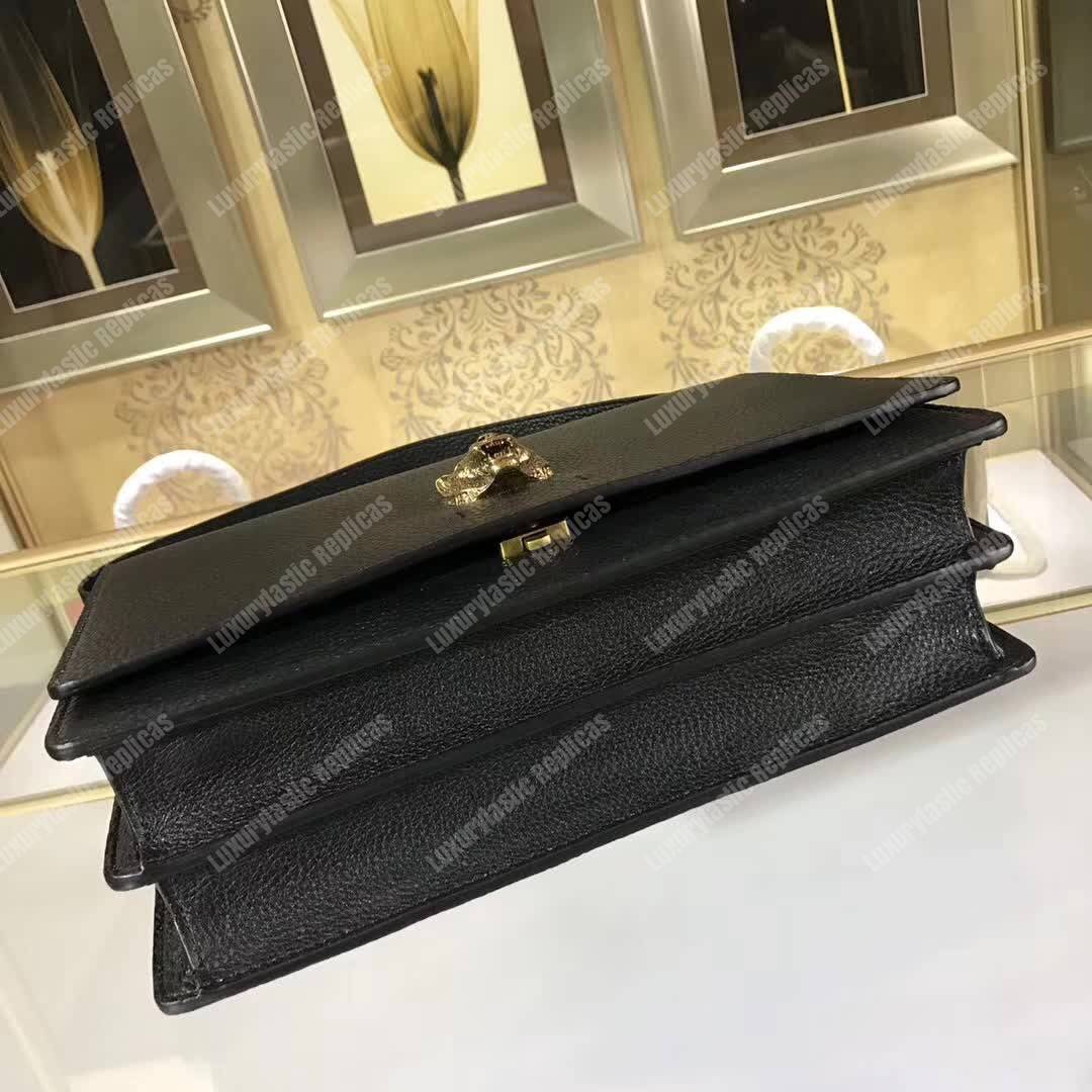 G*u*i animalier leather messenger bag