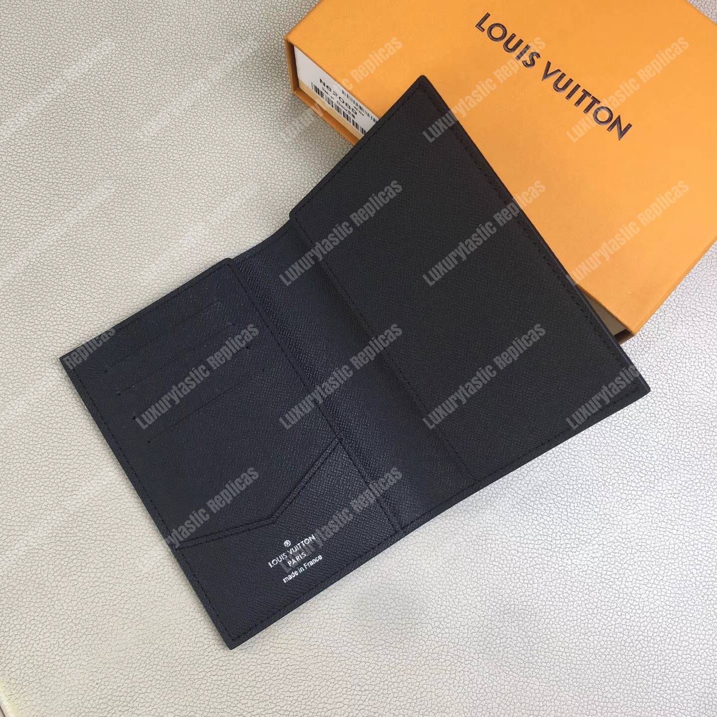 LV Passport Cover Damier Graphite Canvas