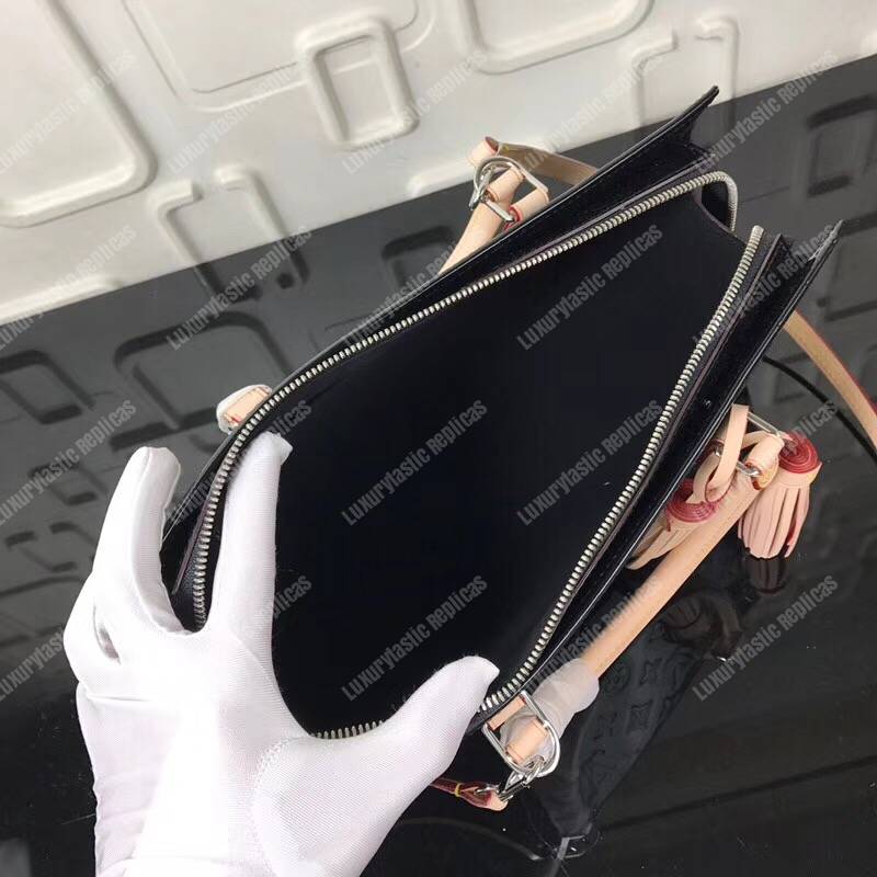 LV Monogram Vernis Neo Triangle Bag Black