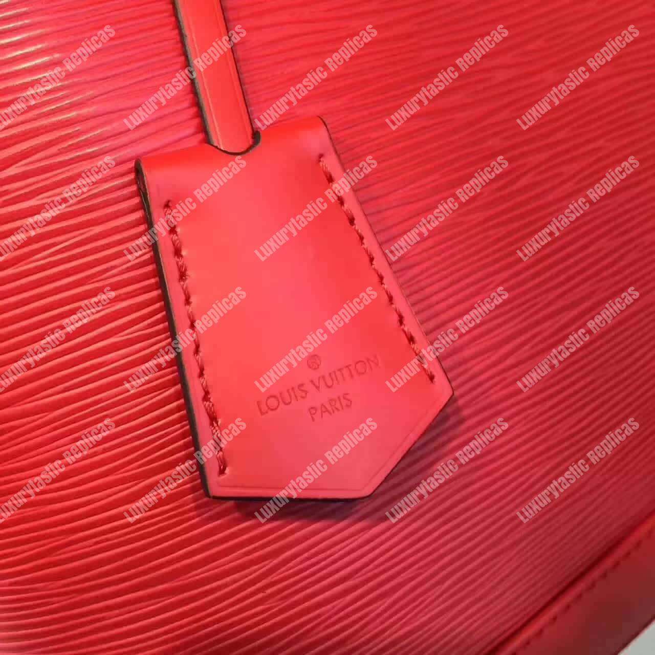 LV Alma PM Epi Leather Coquelicot
