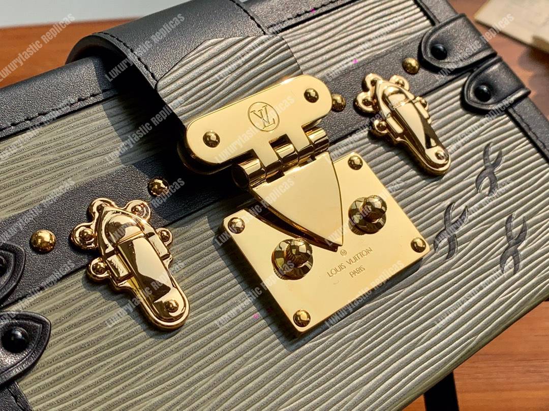 LV Petite Malle Epi Leather Kaki Fango