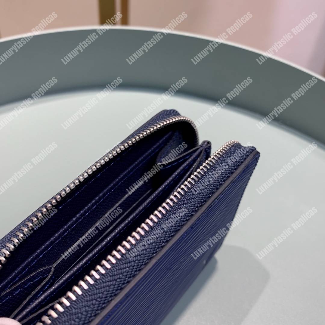 LV Zippy Coin Purse Epi Leather Indigo