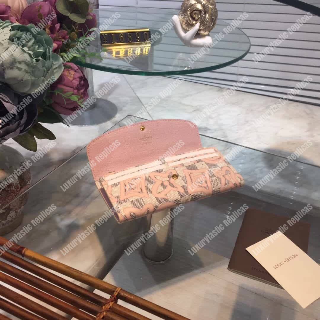 LV Emilie Wallet Damier Azur Canvas