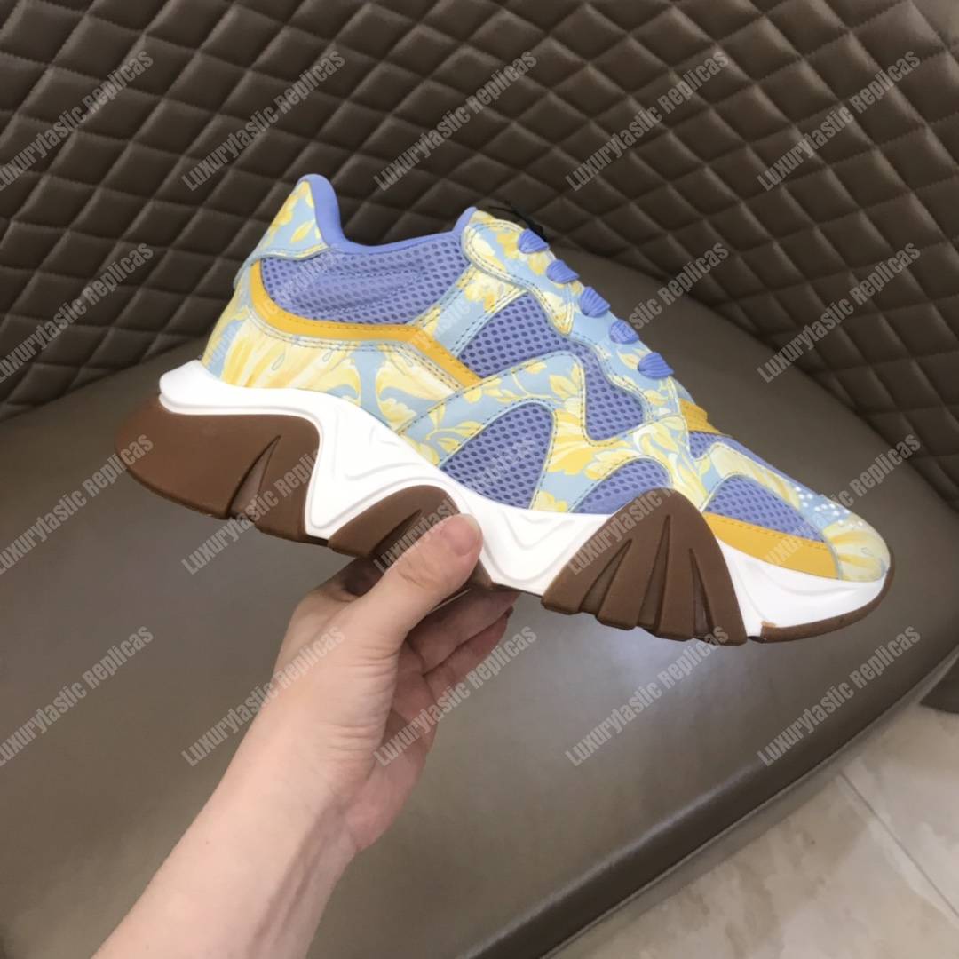 Versace Squalo Sneakers Blue/Flower Print