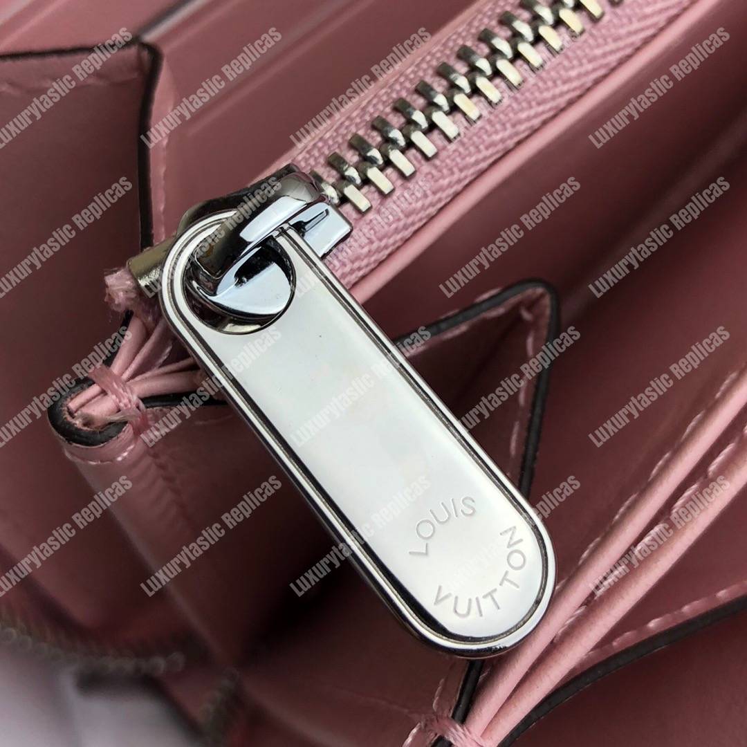 LV Zippy Wallet Mahina Leather Magnolia