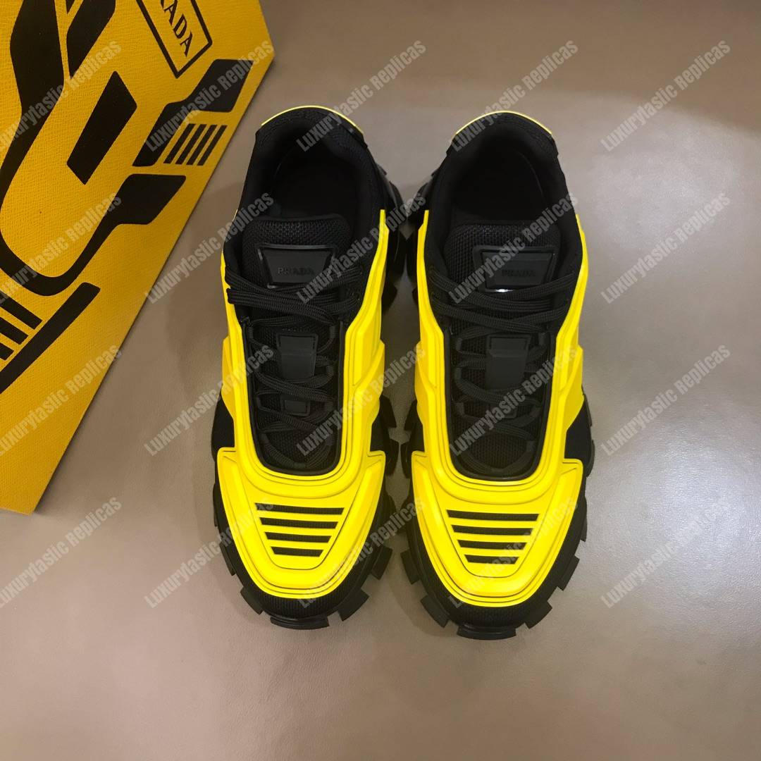Pra*a cloudbust thunder knit sneakers yellow