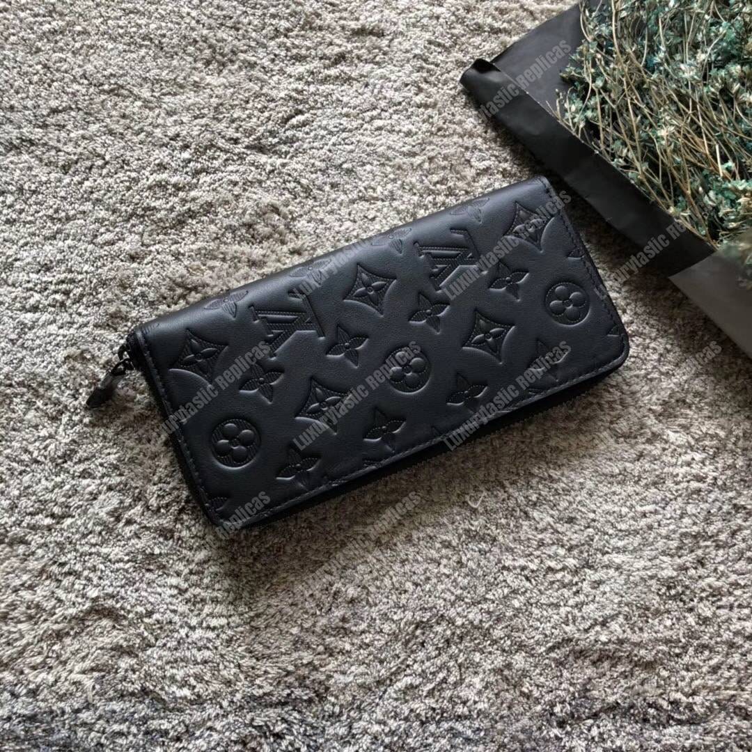 LV Zippy Wallet Vertical Monogram Shadow